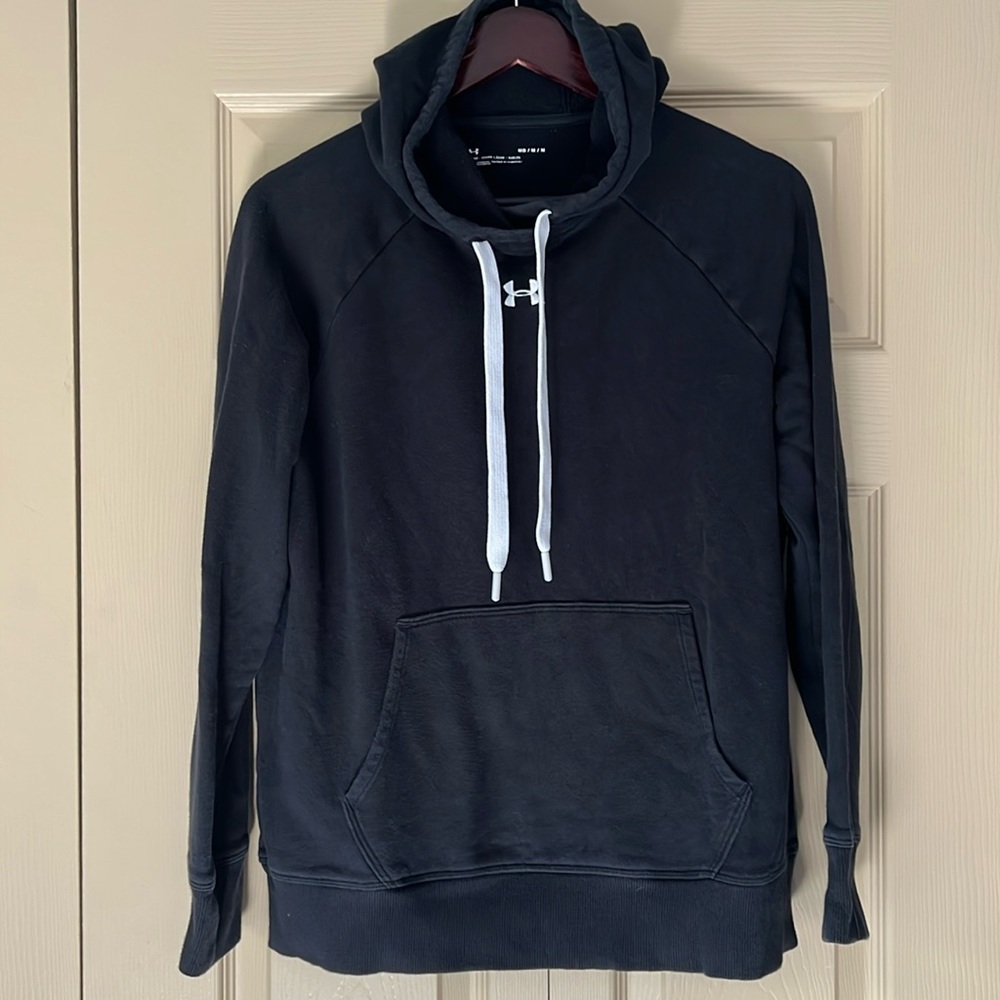Under Armour Hoodie Sweatshirt Size M Medium Black White
